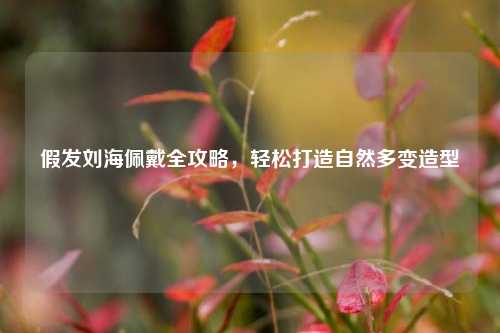假发刘海佩戴全攻略，轻松打造自然多变造型
