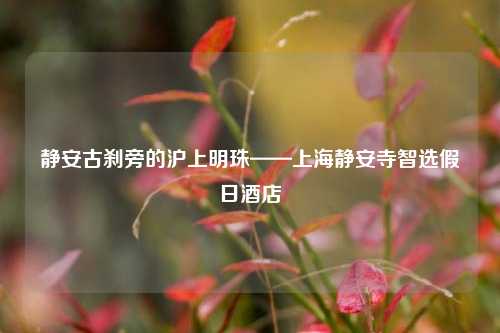 静安古刹旁的沪上明珠——上海静安寺智选假日酒店