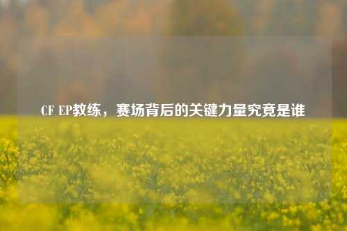 CF EP教练,赛场背后的关键力量究竟是谁