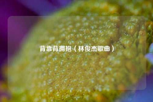 背靠背拥抱(林俊杰歌曲)