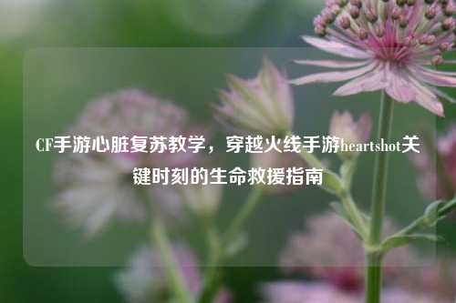 CF手游心脏复苏教学,穿越火线手游heartshot关键时刻的生命救援指南