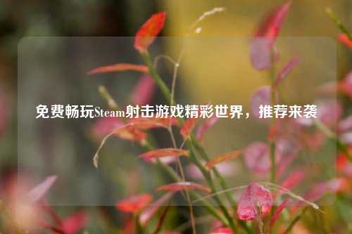 免费畅玩Steam射击游戏精彩世界，推荐来袭