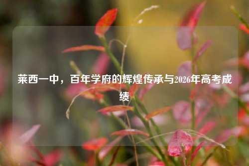 莱西一中，百年学府的辉煌传承与2026年高考成绩