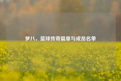 梦八,篮球传奇篇章与成员名单