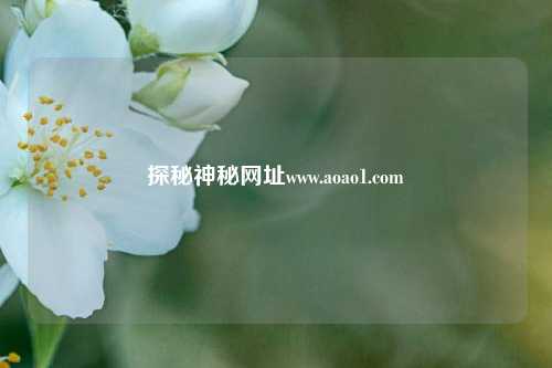 探秘神秘网址www.aoao1.com