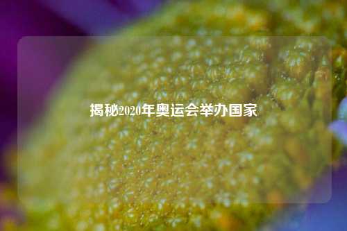 揭秘2020年奥运会举办国家