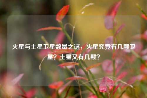 火星与土星卫星数量之谜,火星究竟有几颗卫星?土星又有几颗?