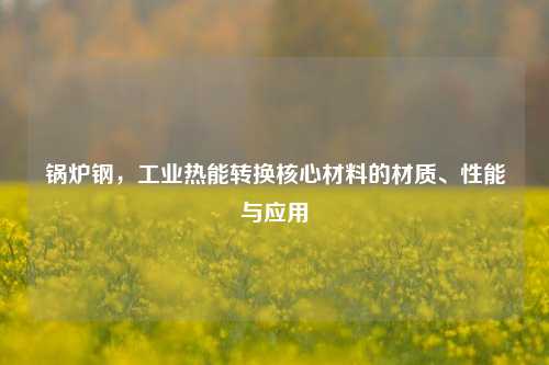 锅炉钢，工业热能转换核心材料的材质、性能与应用