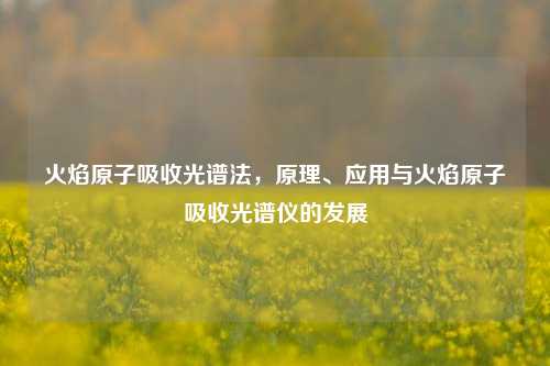 火焰原子吸收光谱法，原理、应用与火焰原子吸收光谱仪的发展