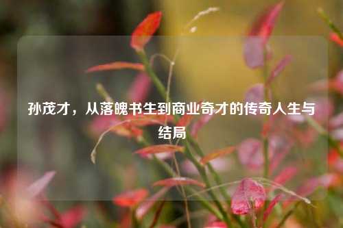 孙茂才，从落魄书生到商业奇才的传奇人生与结局