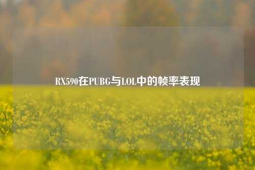 RX590在PUBG与LOL中的帧率表现