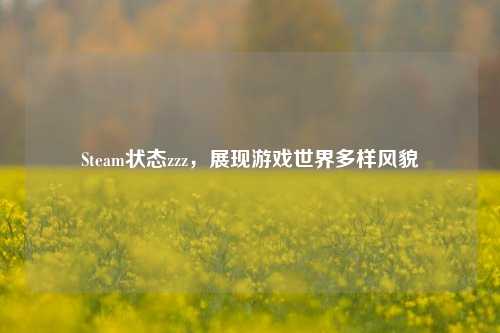 Steam状态zzz，展现游戏世界多样风貌