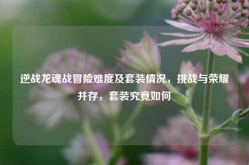 逆战龙魂战冒险难度及套装情况,挑战与荣耀并存,套装究竟如何