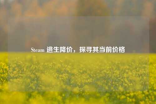 Steam 逃生降价，探寻其当前价格