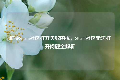 解决Steam社区打开失败困扰,Steam社区无法打开问题全解析