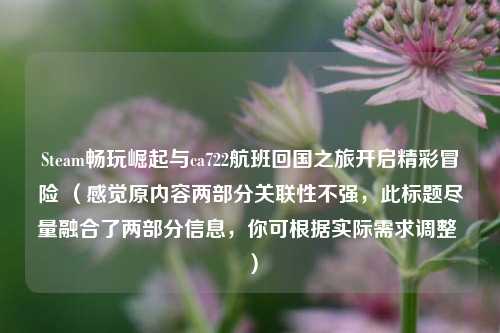 Steam畅玩崛起与ca722航班回国之旅开启精彩冒险 （感觉原内容两部分关联性不强，此标题尽量融合了两部分信息，你可根据实际需求调整 ）