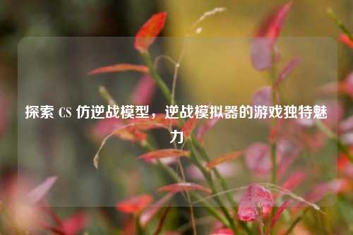 探索 CS 仿逆战模型,逆战模拟器的游戏独特魅力