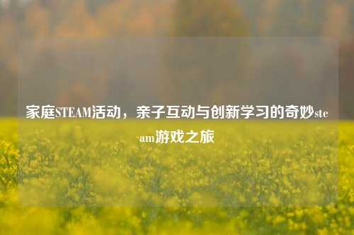 家庭STEAM活动，亲子互动与创新学习的奇妙steam游戏之旅