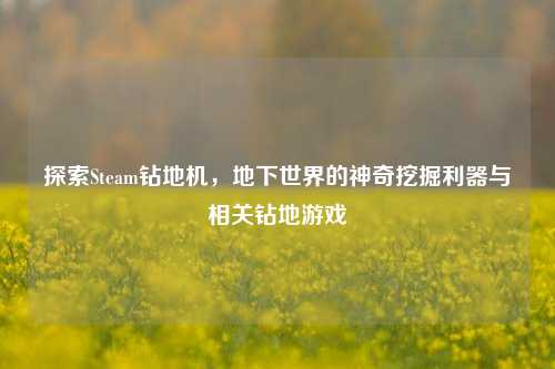 探索Steam钻地机，地下世界的神奇挖掘利器与相关钻地游戏