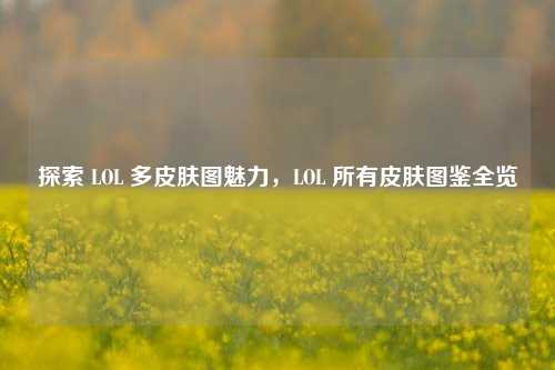 探索 LOL 多皮肤图魅力,LOL 所有皮肤图鉴全览