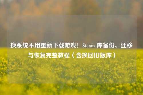 换系统不用重新下载游戏!Steam 库备份、迁移与恢复完整教程(含换回旧版库)