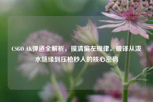 CSGO AK弹道全解析，摸清偏左规律，破译从泼水随缘到压枪秒人的核心密码