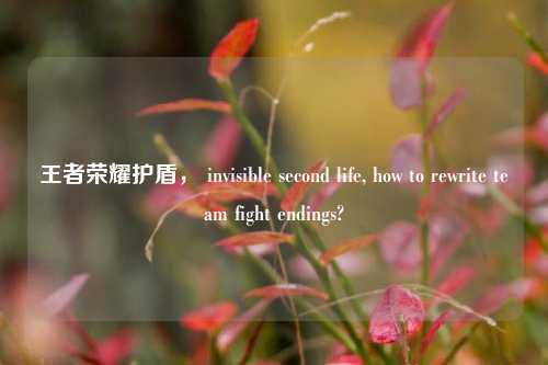 王者荣耀护盾， invisible second life, how to rewrite team fight endings?