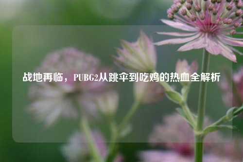 战地再临，PUBG2从跳伞到吃鸡的热血全解析
