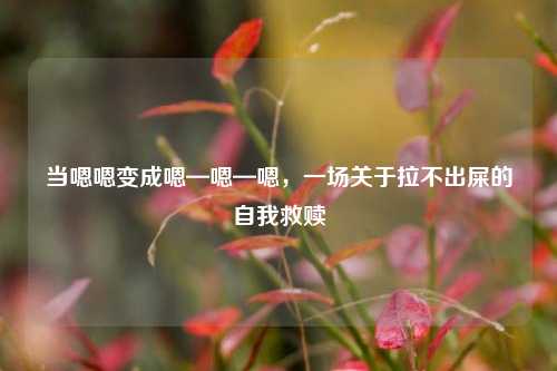 当嗯嗯变成嗯—嗯—嗯,一场关于拉不出屎的自我救赎