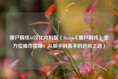 僵尸前线3d汉化内购版（Steam《僵尸前线》全方位操作指南：从新手到高手的进阶之路）
